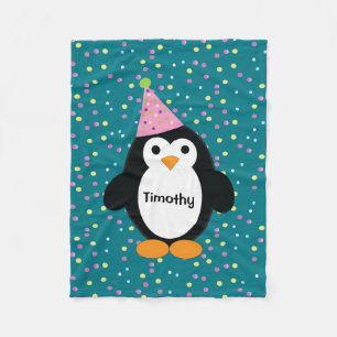 Niedliches Party Pinguin Fleecedecke