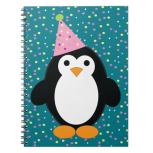 Niedliches Party Pinguin Notizblock
