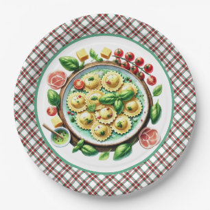 Niedliches Pasta-Fest Pappteller