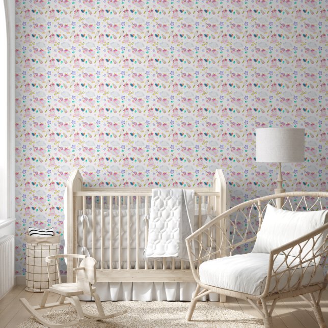 Niedliches Pastel Einhornmuster - Kinder/Kinderzim Tapete (Kinder)
