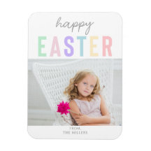 Niedliches Pastel Happy Oaster Typografy Foto