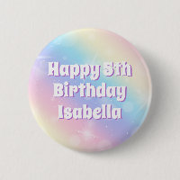 Niedliches Pastel Rainbow Sparkle Kindergeburtstag