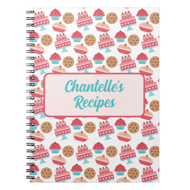 Niedliches Pastell Girl Kuchen Dessert Rezept Buch (Vorderseite)