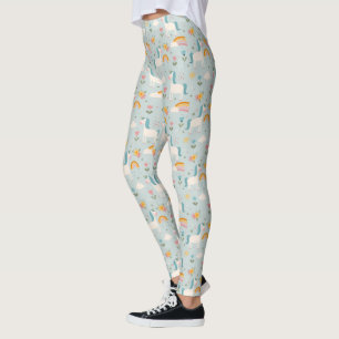 Niedliches Pastell-Regenbogen-Muster Leggings