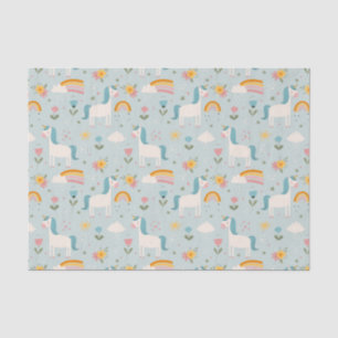 Niedliches Pastell-Regenbogen-Muster Seidenpapier