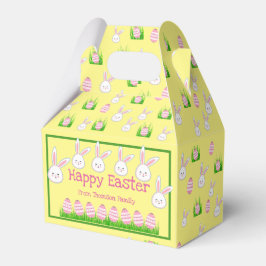 Niedliches Pastellgelbes Ostereier Geschenkschachtel