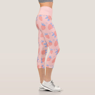 Niedliches Pastellrosa Capri Leggings