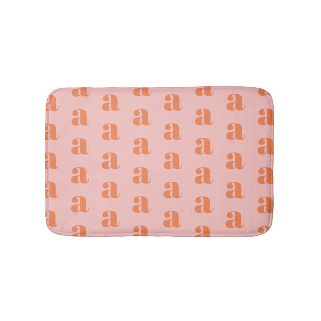 Niedliches Pastellrosa Korallenmuster Badematte (Vorderseite)