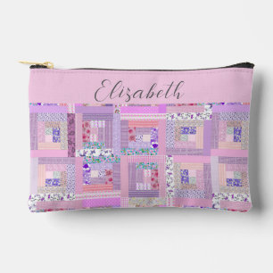 Niedliches Patchwork-Quilting für benutzerdefinier Zubehörtasche