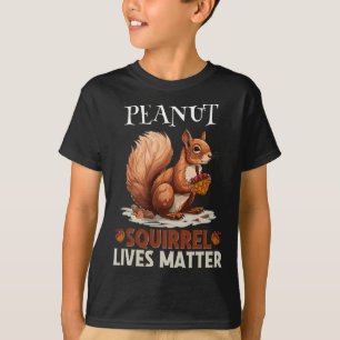 Niedliches Peanut Eichhörnchen lebt Wildtiere Frau T-Shirt