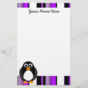 Niedliches Penguin-Briefpapier Briefpapier
