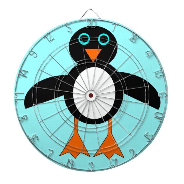 Niedliches Penguin Dart Board Dartscheibe (vorne)