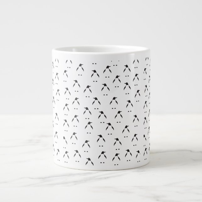 Niedliches Penquin. Jumbo-Tasse (Vorderseite)