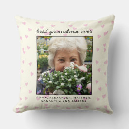 Niedliches Personalisiert Bestes Oma je Foto Kissen