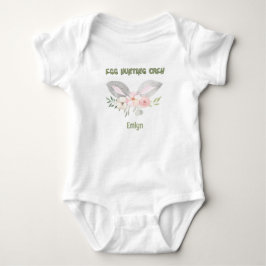 Niedliches Personalisiertes Baby Ei Jagd Crew Baby Strampler