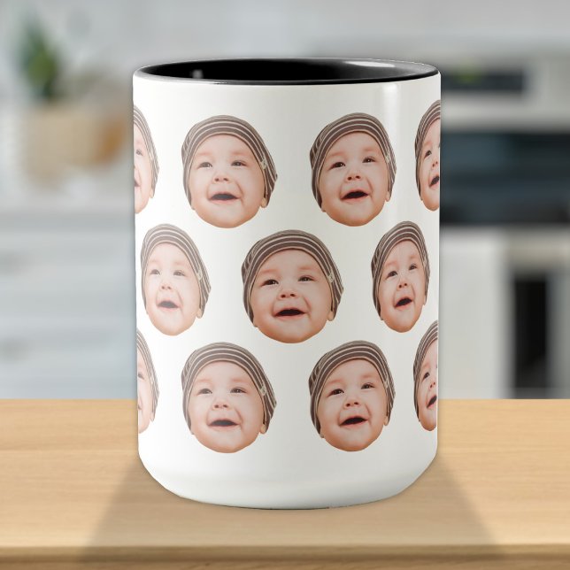 Niedliches Personalisiertes Baby-Face-Foto Tasse (Von Creator hochgeladen)