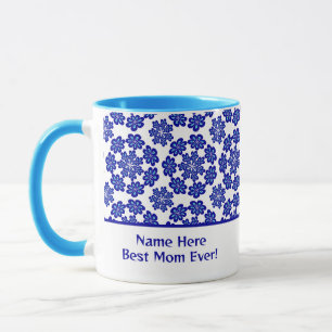 Niedliches Personalisiertes Blaues Augenaugen Geom Tasse