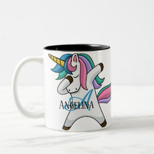 Niedliches Personalisiertes Einhorn Zweifarbige Tasse