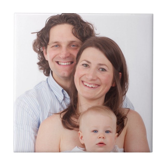 Niedliches Personalisiertes Foto Fliese (Vorderseite)