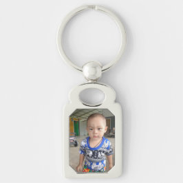Niedliches personalisiertes Foto Kinder modern Schlüsselanhänger