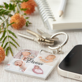 Niedliches personalisiertes Foto Schlüsselanhänger