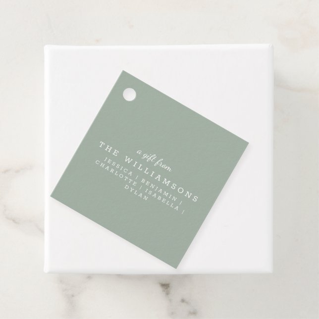 Niedliches Personalisiertes Geschenk von moderner  Geschenkanhänger (Beispiel)