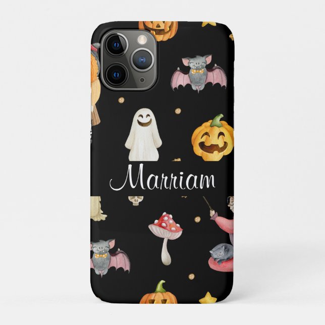 Niedliches Personalisiertes Halloween Case-Mate iPhone Hülle (Rückseite)