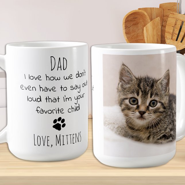 Niedliches Personalisiertes Haustier Foto Katze Va Kaffeetasse (Von Creator hochgeladen)