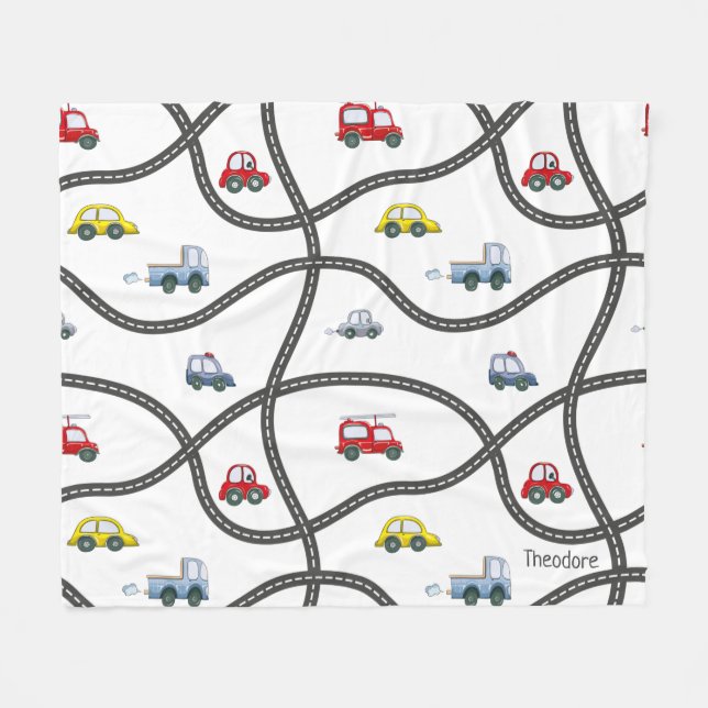 Niedliches Personalisiertes Kinderwagen Fleecedecke (Vorderseite (Horizontal))