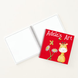 Niedliches Personalisiertes Kunstbuch Notizbuch