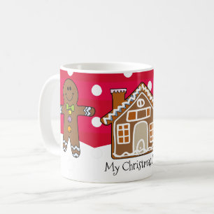 Niedliches Personalisiertes Lebkuchen Weihnachten  Kaffeetasse