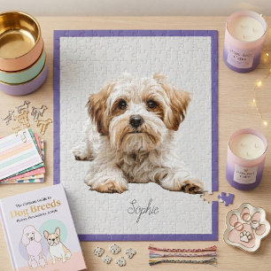 Niedliches Personalisiertes Maltesisches Jigsaw Pu