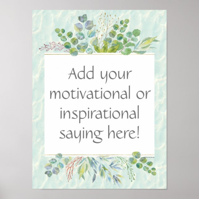 Niedliches Personalisiertes Motivierend/inspiriere Poster (Vorne)