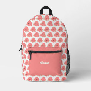 Niedliches Personalisiertes Octopus-Muster Bedruckter Rucksack