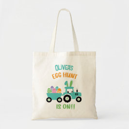 Niedliches Personalisiertes Ostereier Hunt Tractor Tragetasche
