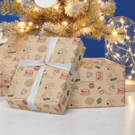 Niedliches Personalisiertes Santa Delivery Baby Geschenkpapier