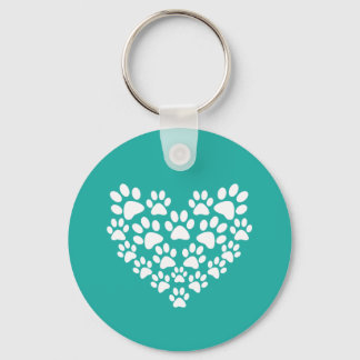 Niedliches Pet Pad Print Heft Schlüsselanhänger