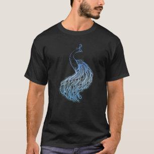 Niedliches Pfau Niedliche Vögel Tier Grafik T-Shirt