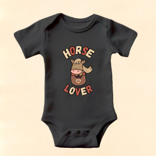 Niedliches Pferd Baby Strampler