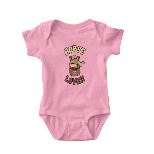 Niedliches Pferd Baby Strampler