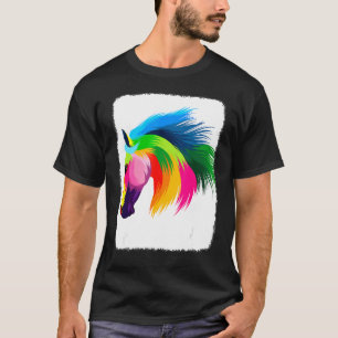 Niedliches Pferdekostüm - farbenfrohe Grafik für P T-Shirt