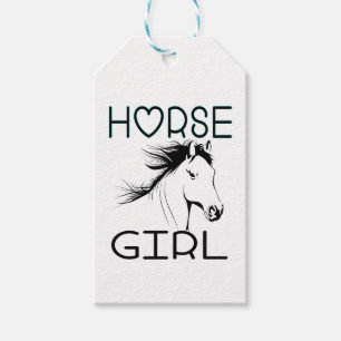 Niedliches Pferdemädchen Reitpferde Liebe Cowgirl Geschenkanhänger