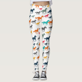 Niedliches Pferdemuster Leggings