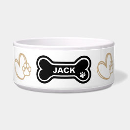 Niedliches Pflaster Print and Hecht Personalisiert Napf