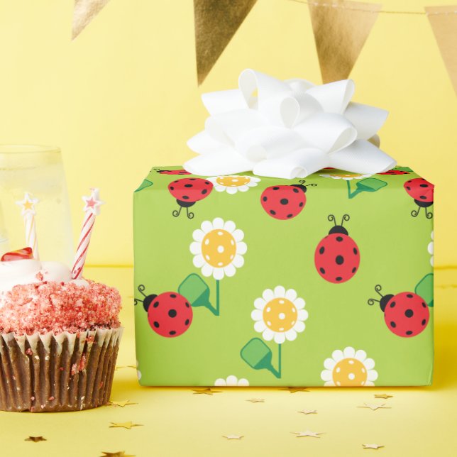 Niedliches Pflückpapier 🌼 Molkereien Geschenkpapier (Geburtstagsparty)