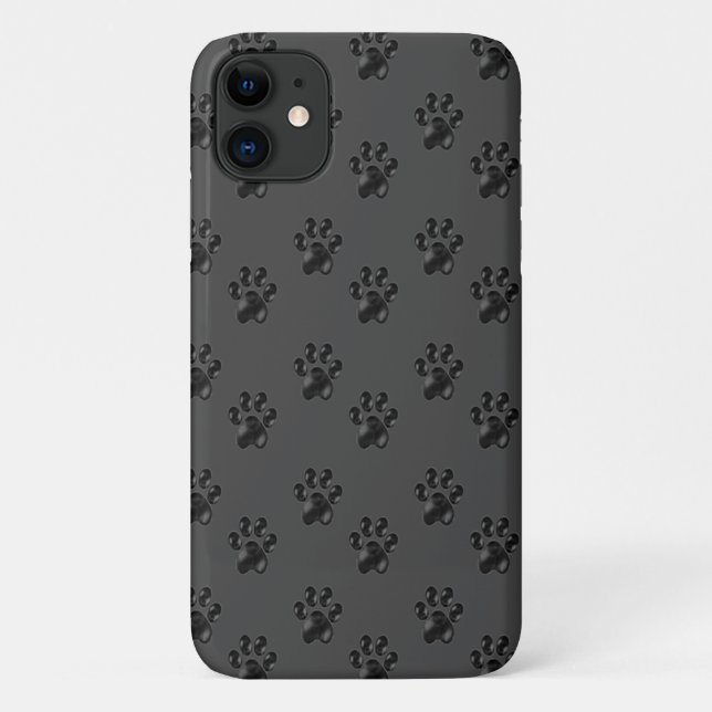 Niedliches Pfotenmuster Case-Mate iPhone Gehäuse Hülle (Rückseite)