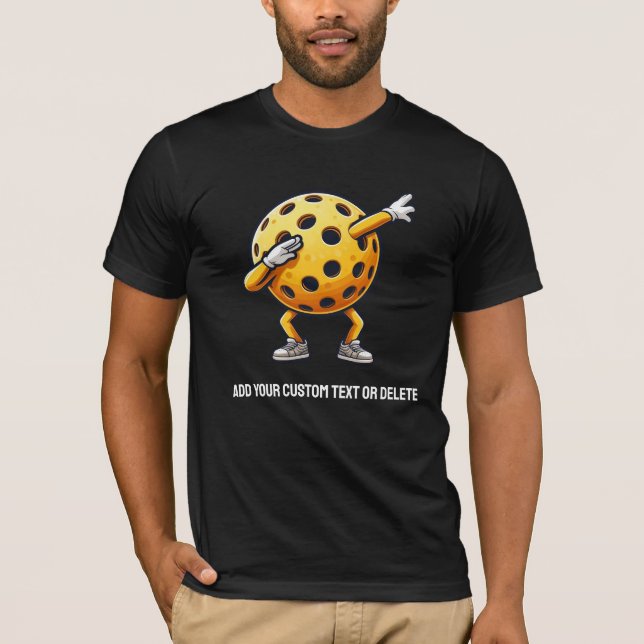 Niedliches Pickleball-Dabbing Sportklettern Paddle T-Shirt (Vorderseite)