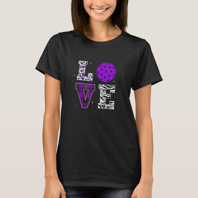 Niedliches Pickleball für Frauen Frauen Frauen I L T-Shirt (Vorderseite)