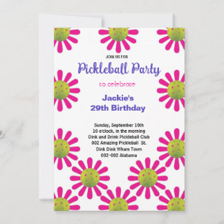 Niedliches Pickleball Happy B'day + UAWG Einladung
