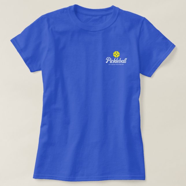 Niedliches Pickleball-Logo zum Shirt für Frauen (Design vorne)